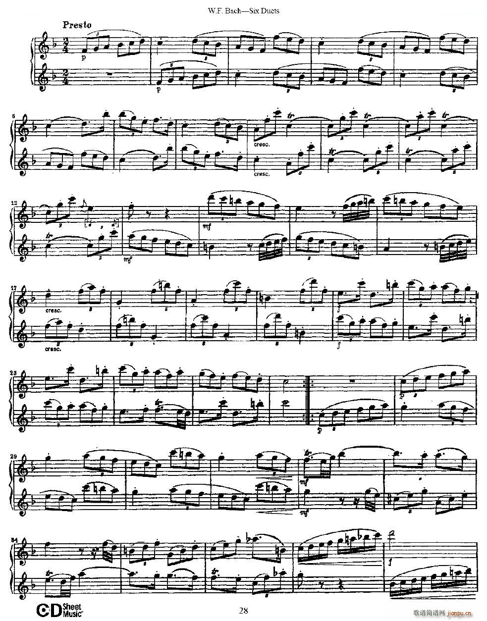 Six Duets ֮�� ���׶����ྚ���� �~��(���V)6