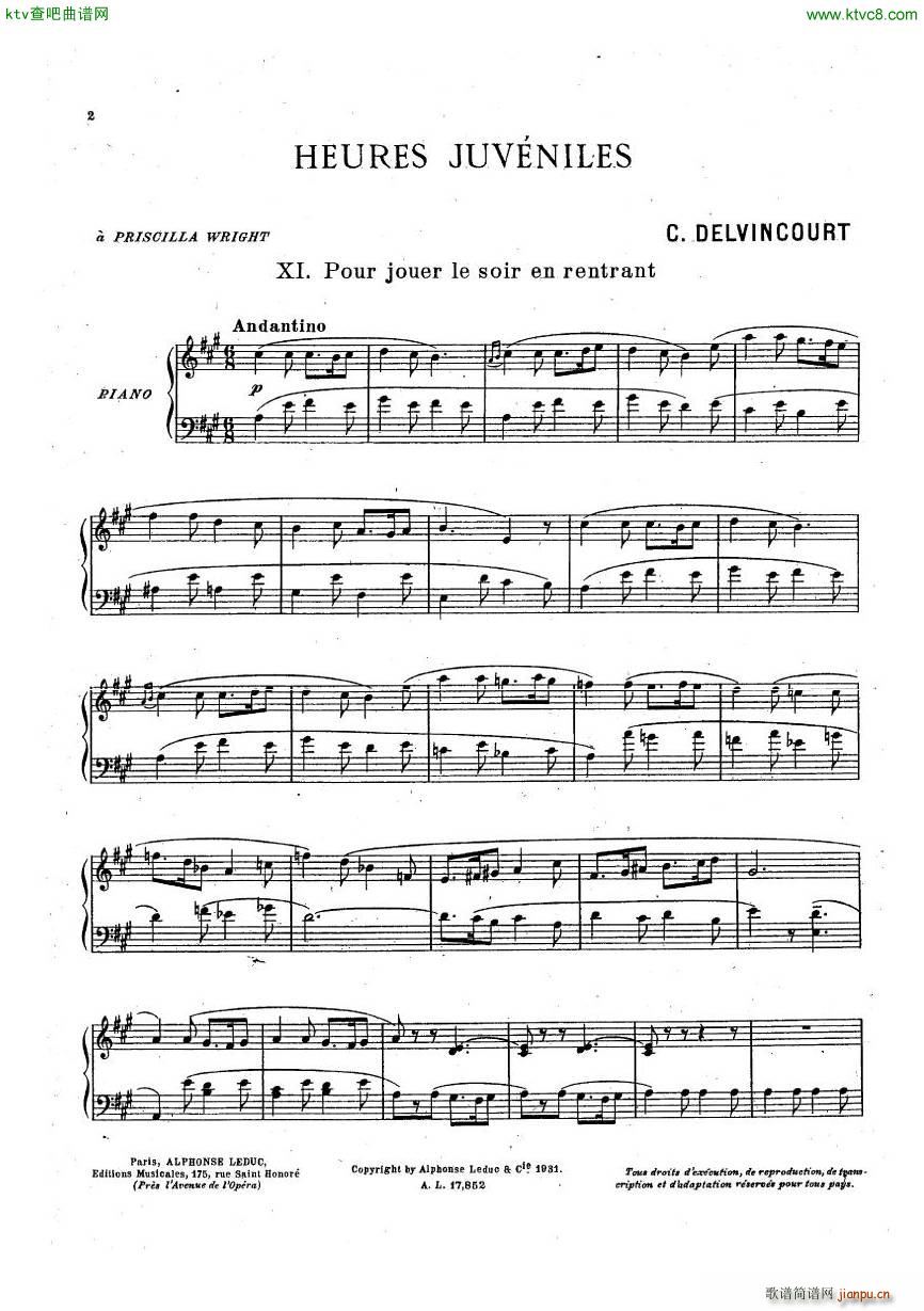 Delvincourt Heures juveniles No5 missing(����V)23