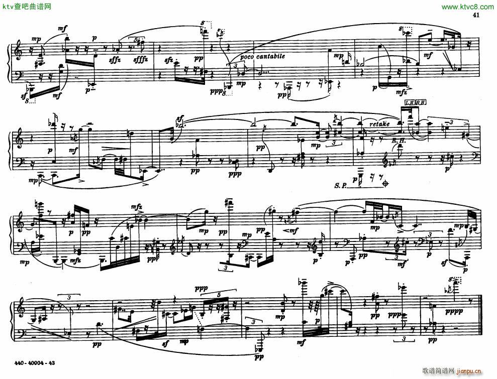 Bolcom 12 etudes for piano(����V)41