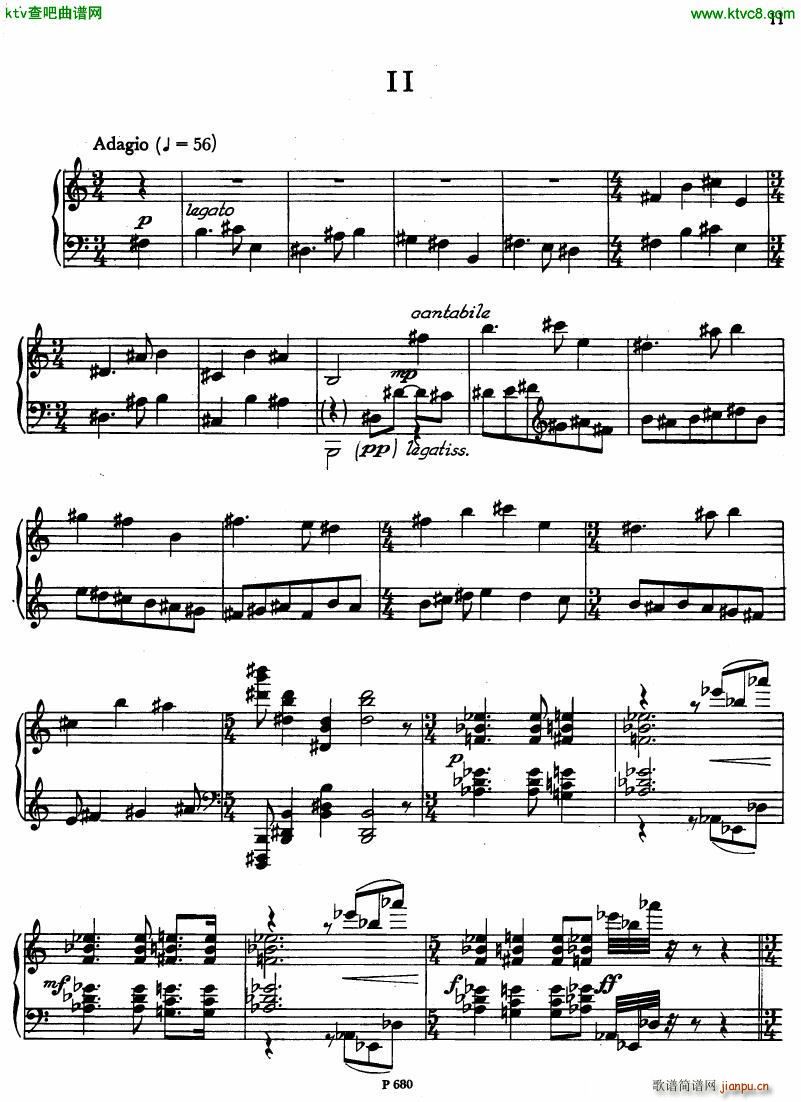 Fiser piano sonata no 3(����V)14
