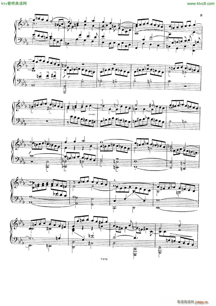Bach D Albert Prelude and fugue in c minor(����V)8