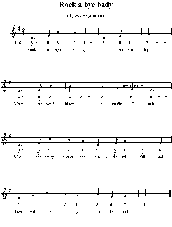 Ӣ�ă��裺Rockabyebady(����)1