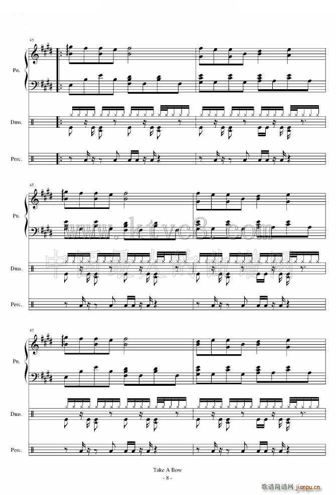 Take a Bow Piano(ʮ�ּ�����)8