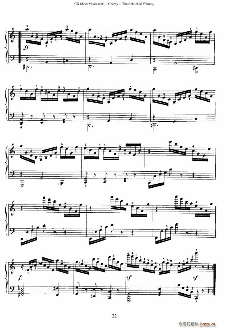 Czerny op 299 Schule der Gel ufigkeit 2(����V)22