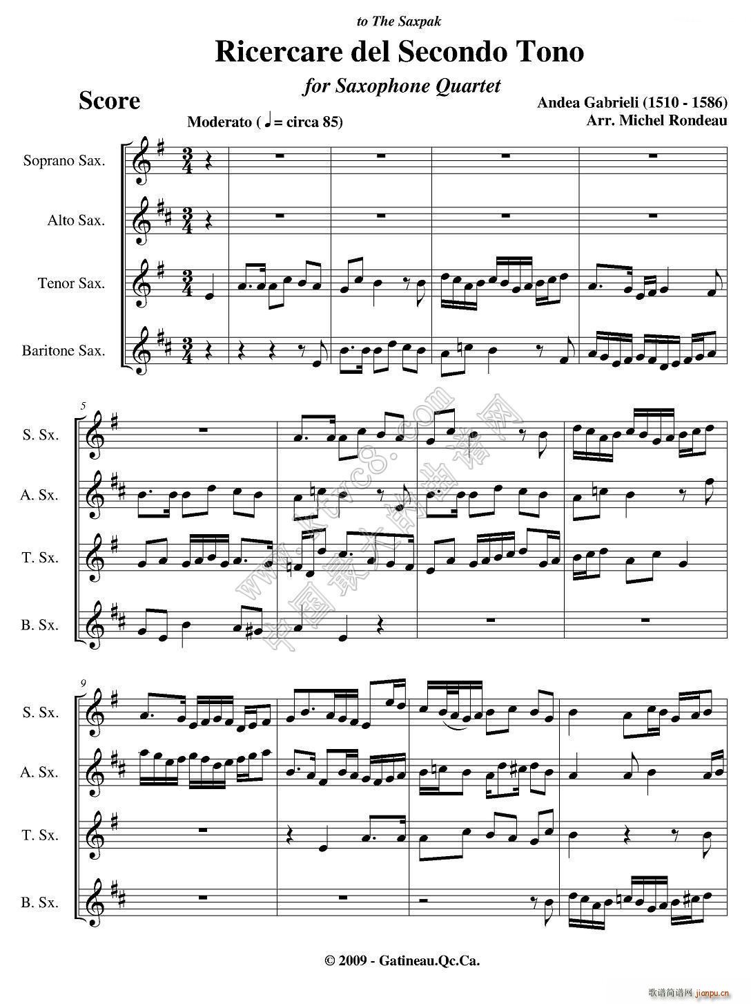 Ricercare del Secondo Tono ������(���V)1