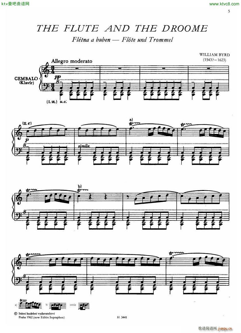 Baroque compositions for cembalo ed Ruzickova(����V)5