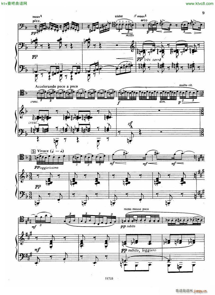 Debussy Sonata for Cello and Piano(����V)8