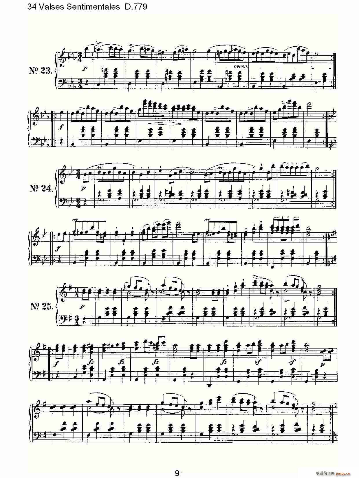 34 Valses Sentimentales D.779(ʮ�ּ�����)9