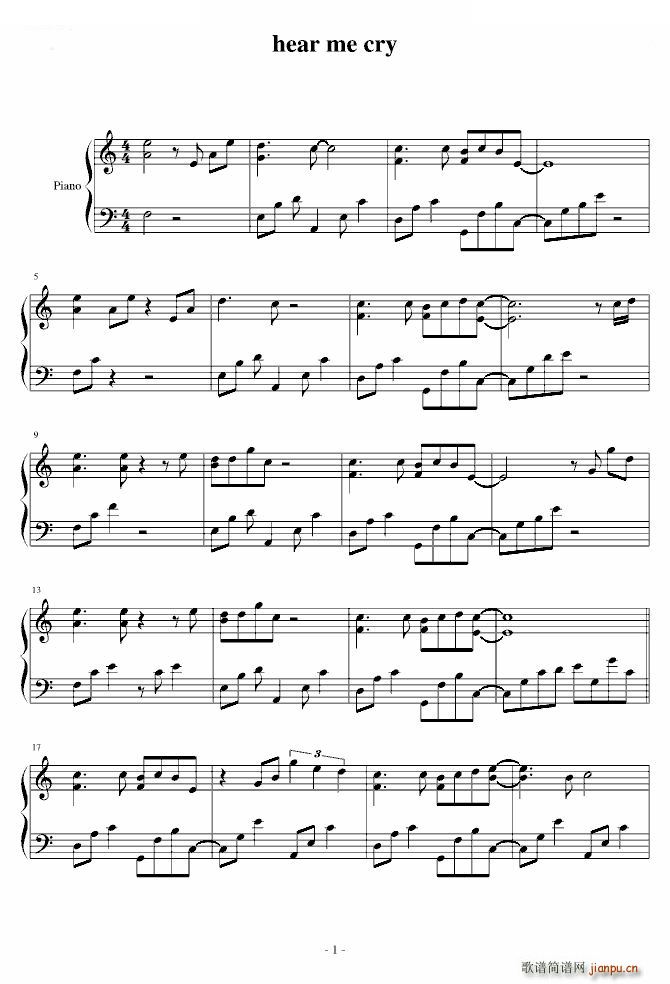 �ِ�(��i)���o hear me cry ԭ��(����V)1