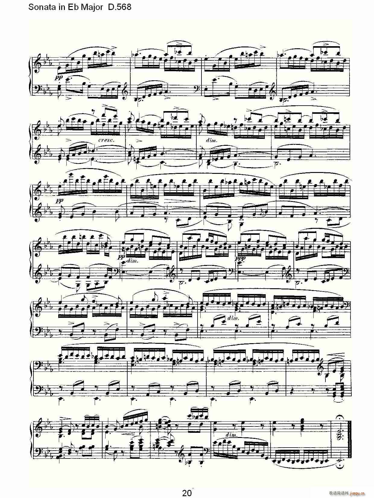 Sonata in Eb Major D.568(ʮ�ּ�����)20