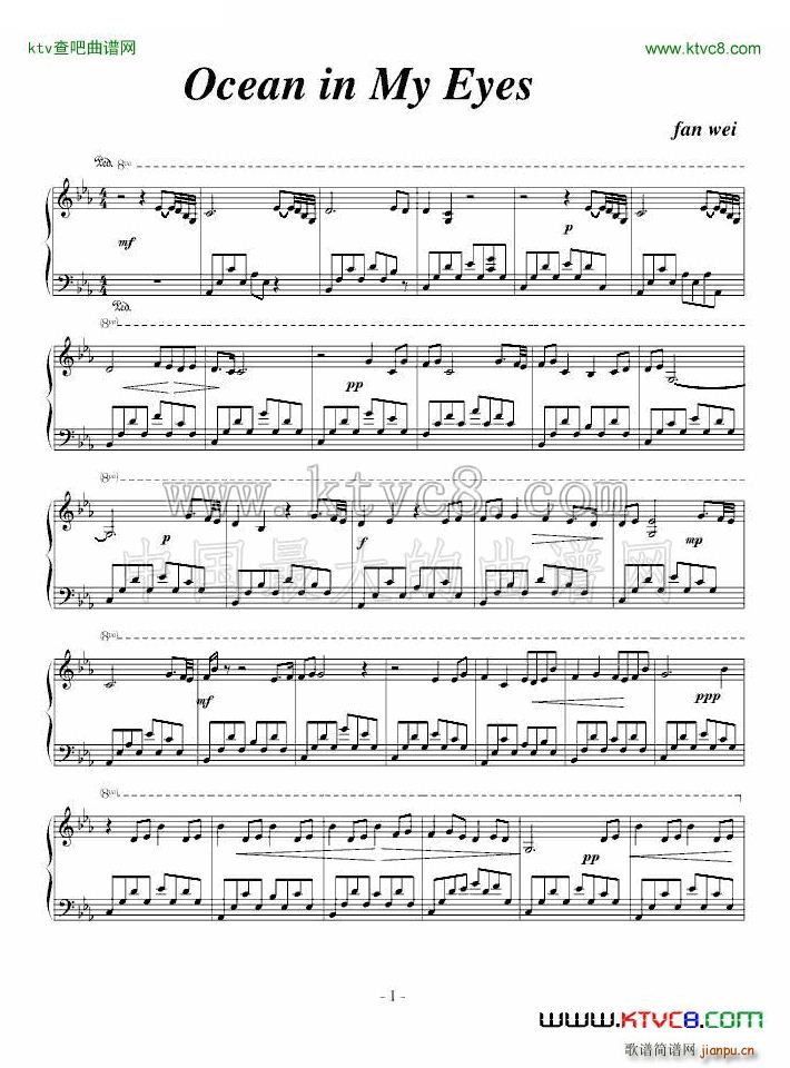 Ocean in My Eyes(ʮ�ּ�����)1