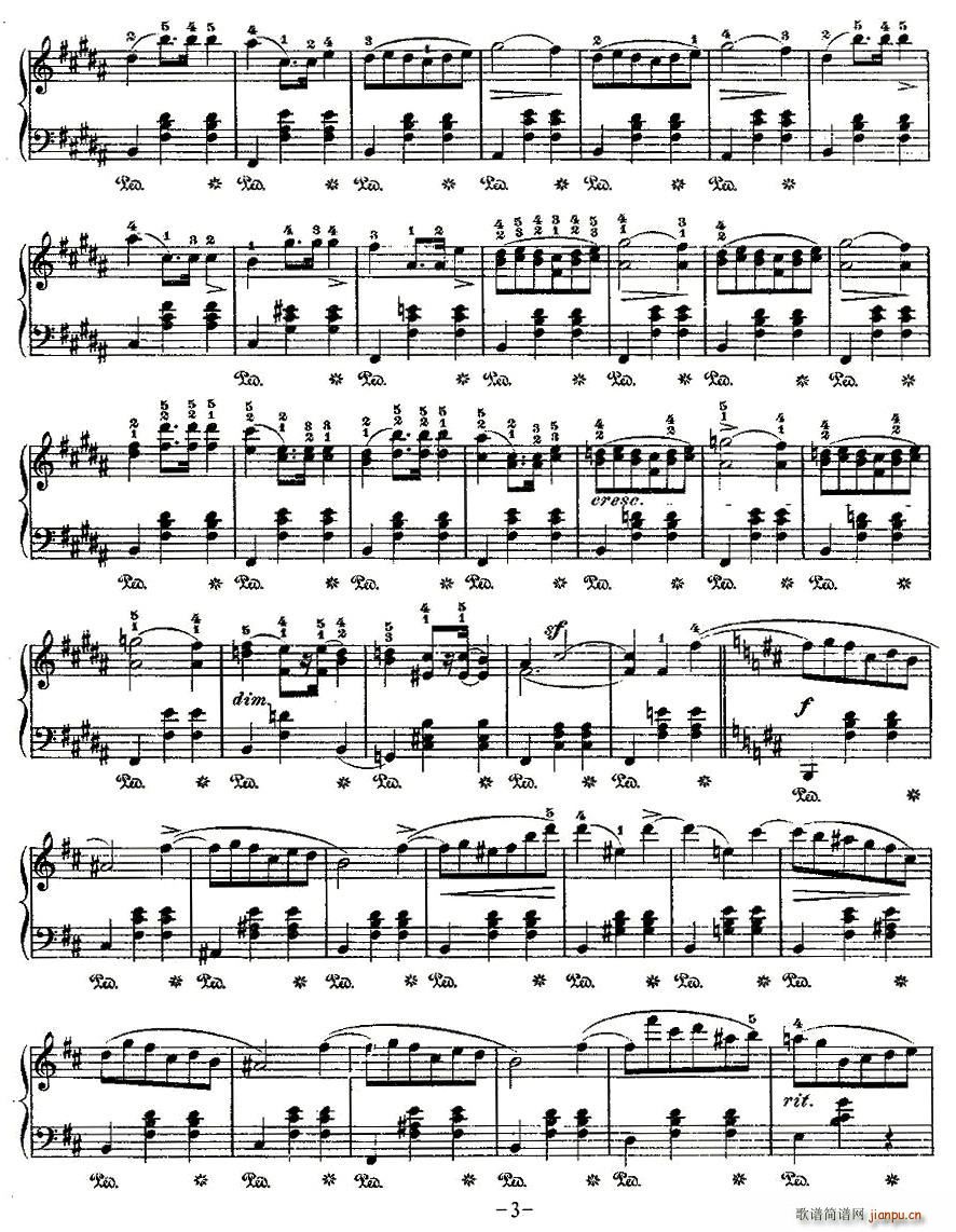 valse��Op.69, No.2(ʮ�ּ�����)3
