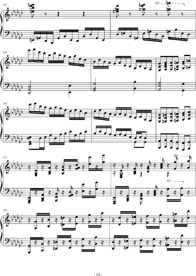 eyude no.3 in G flat(����V)14