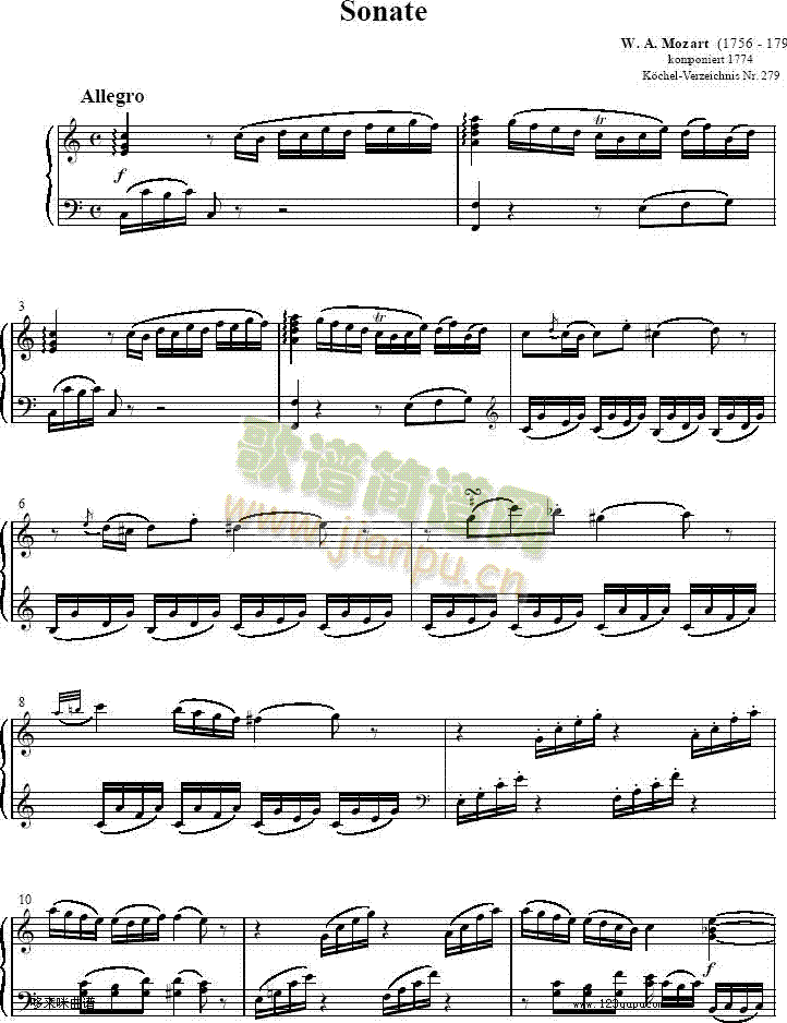 ���Q��SonatasK279Mvt.1-Ī����(����V)1