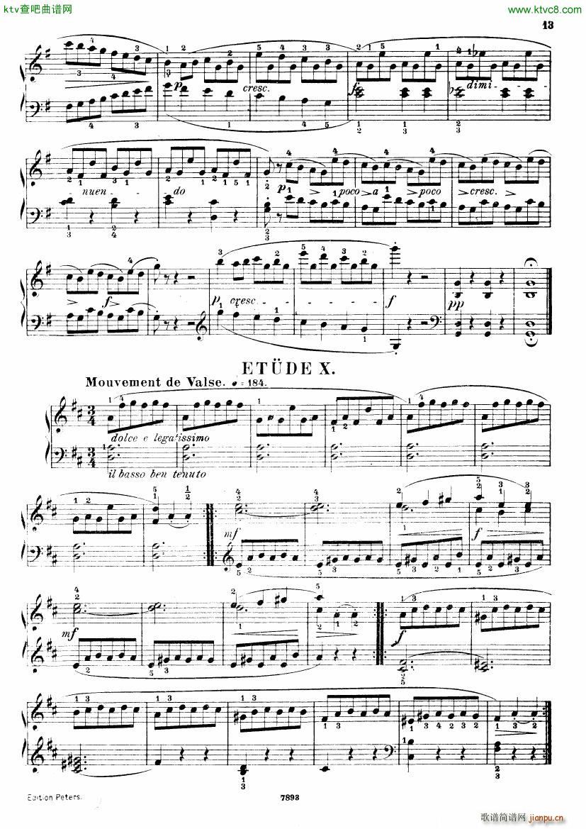 Henri Bertini 1798 1876 25 Easy Etudes Op 100(����V)14