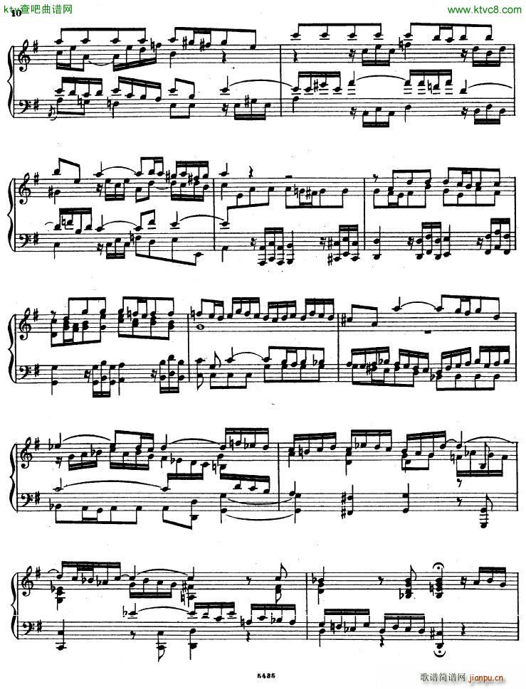 Bach D Albert Prelude and fugue in g major(����V)5