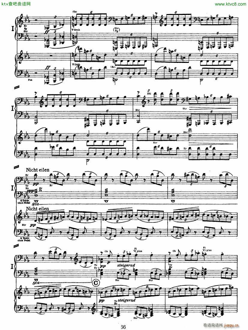 Bruckner Symphony No 4 4 hands arr ��(����V)15