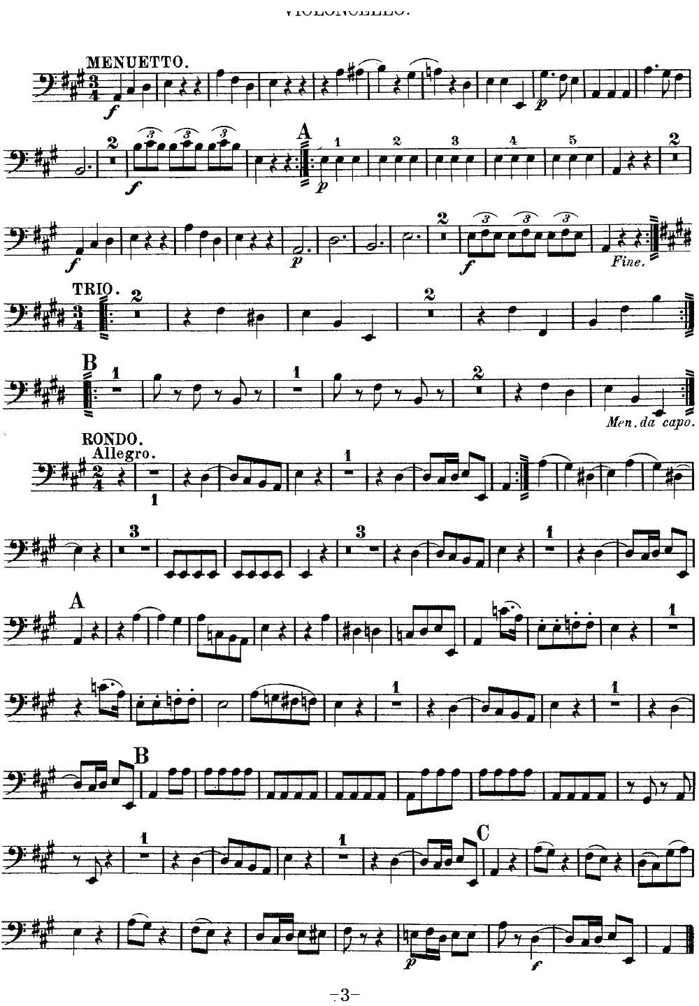 Mozart Quartet No 9 in A Major K 169 Cello(ʮ�ּ�����)3