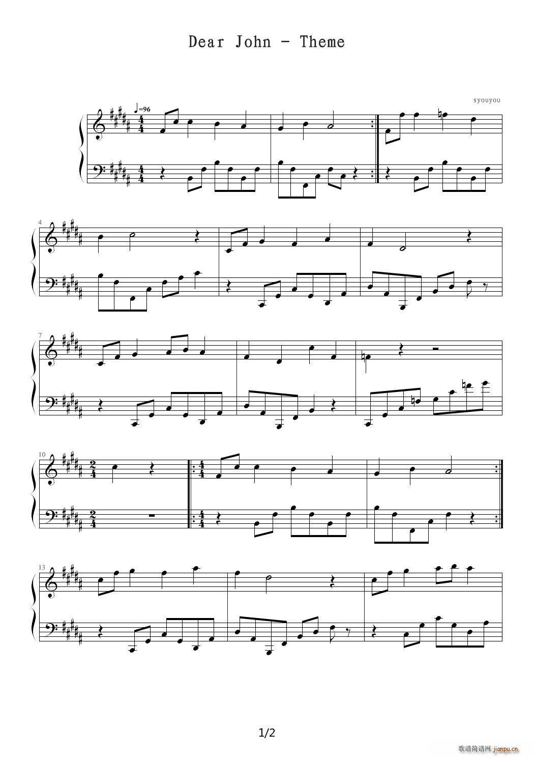 Dear John Theme B�{(����V)1