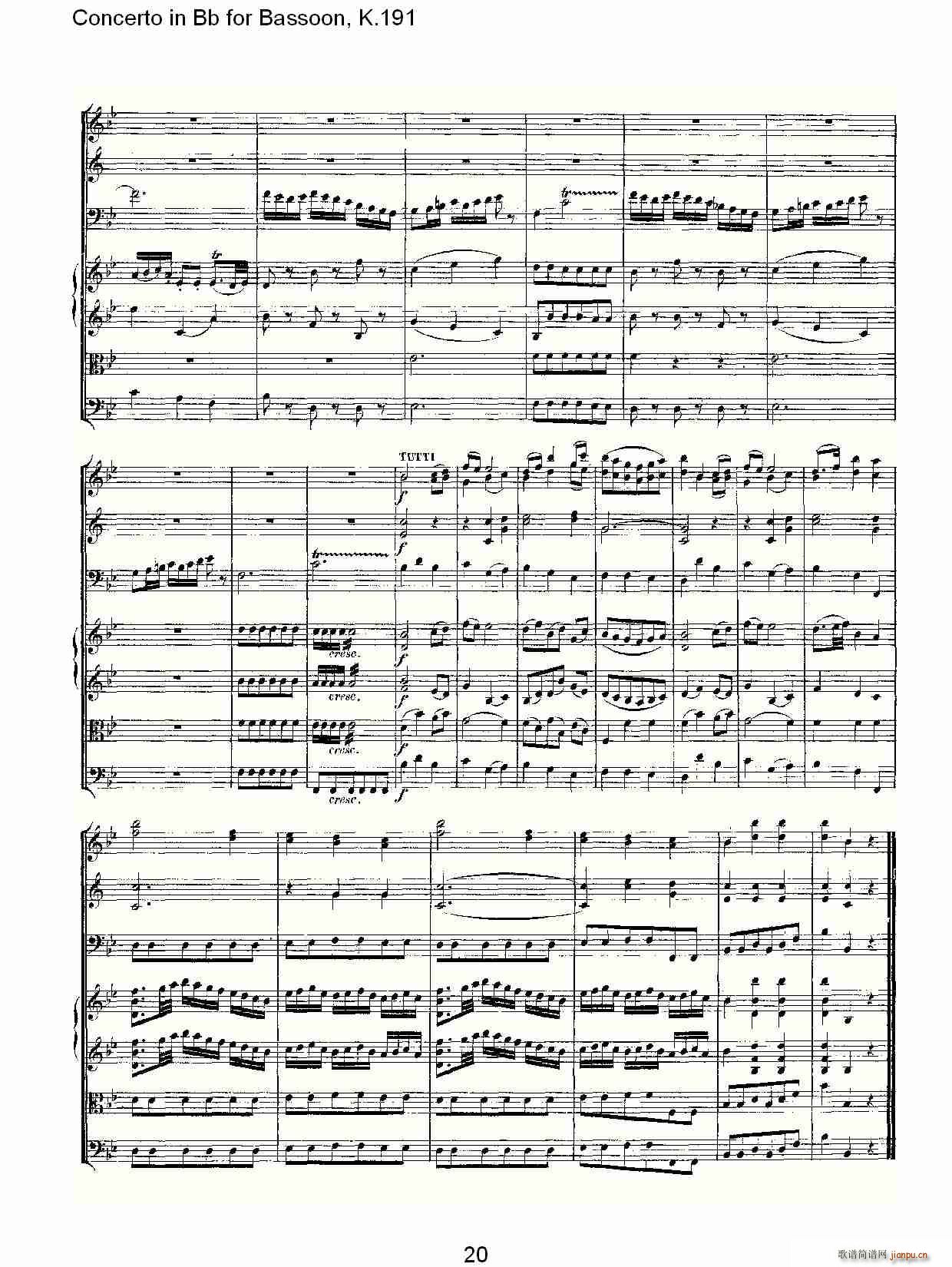 Concerto in Bb for Bassoon, K.191(ʮ�ּ�����)21