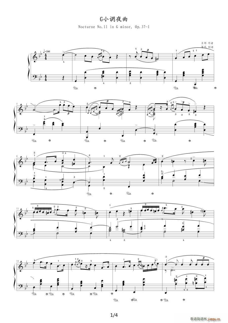 GС�{ҹ�� Op 37 No 1 Ф���11̖ҹ��(����V)1