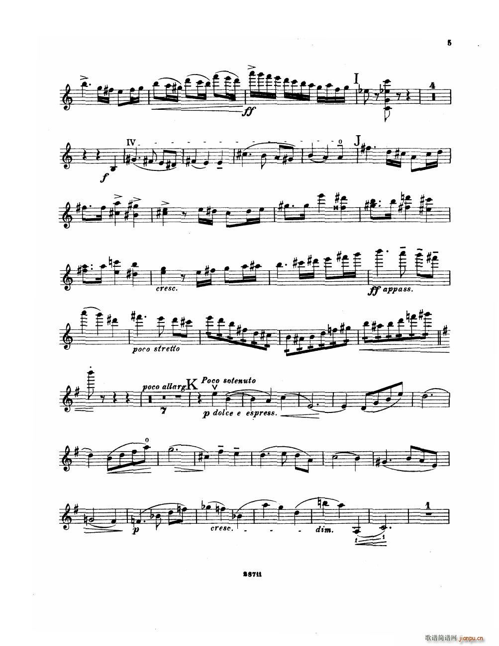 Bowen Suite for violin and piano violin part(����V)5
