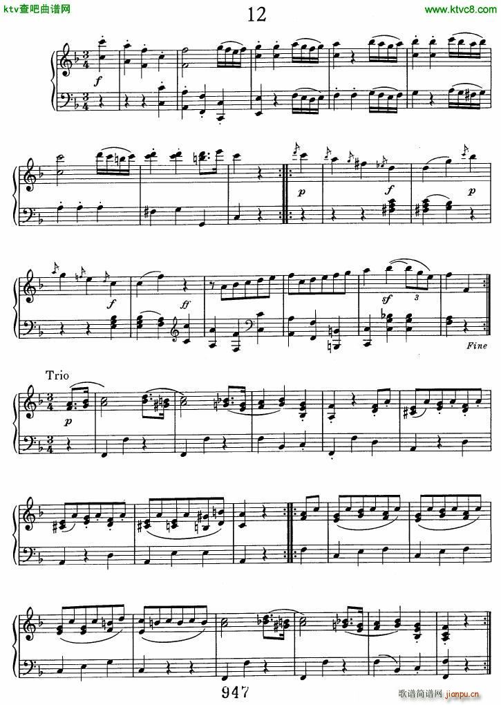 Beethoven WoO 7 12 Minuets(����V)13