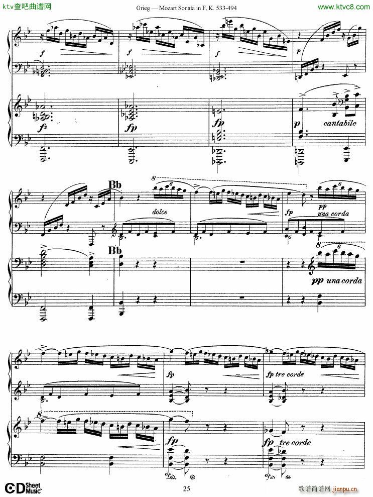 Grieg Sonata K 533 Mozart 2nd Piano Grieg(����V)25