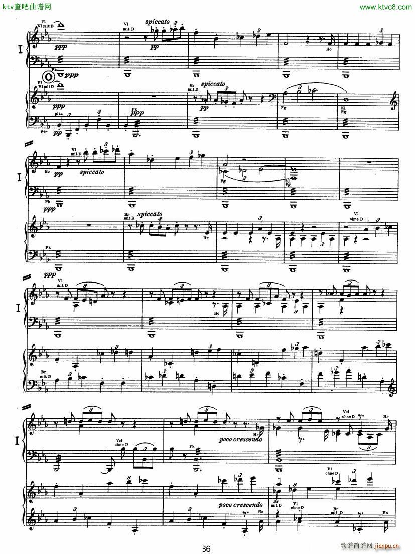 Bruckner Symphony No 4 4 hands arr ��(����V)33