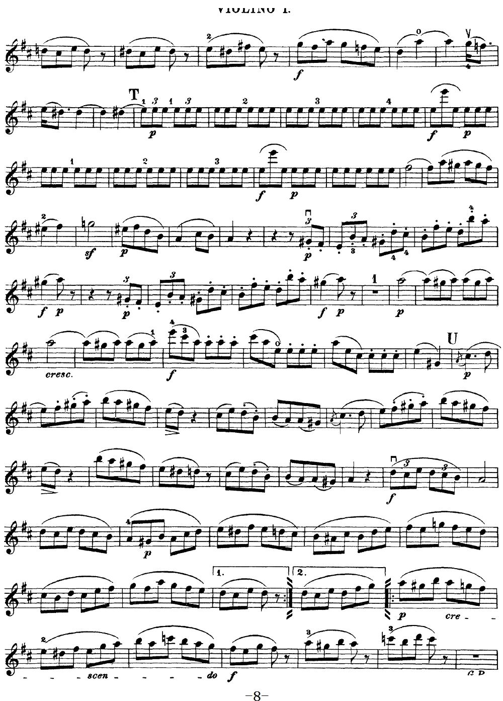 Mozart Quartet No 20 in D Major K 499 Violin 1(ʮ�ּ�����)8