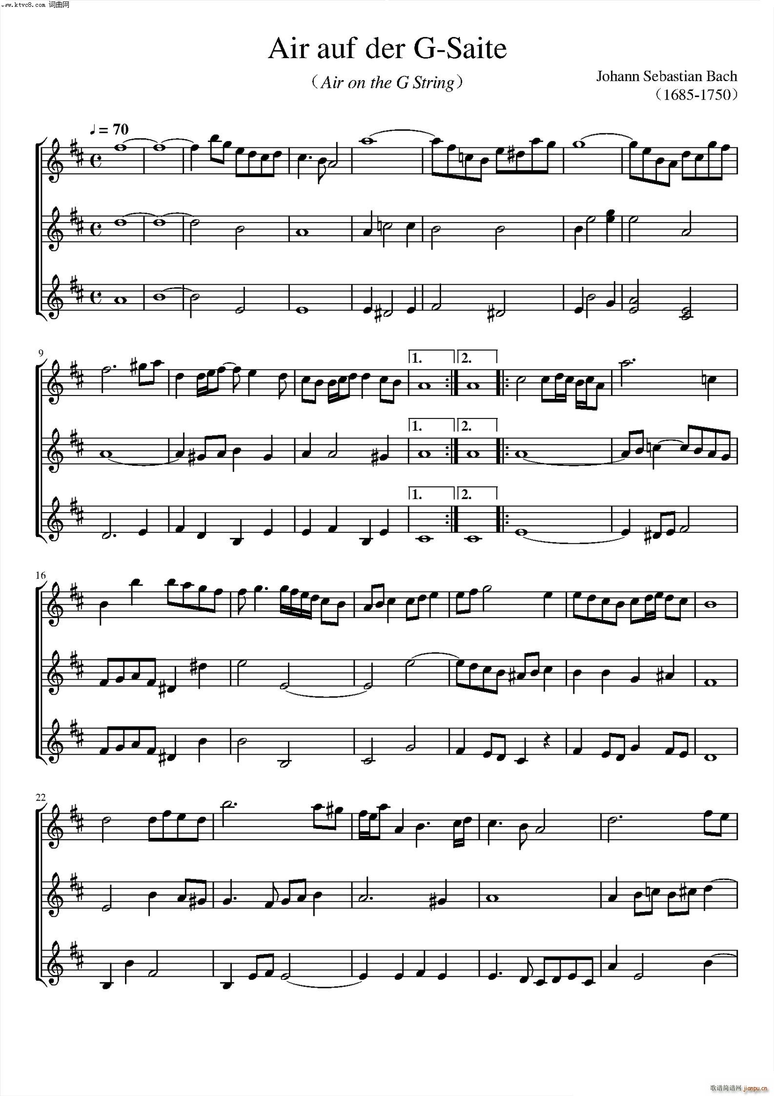 air auf der g saite air on the g string(ʮ�ּ�����)1