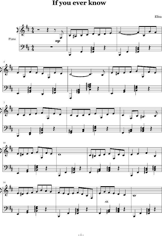 If you ever know(����V)1