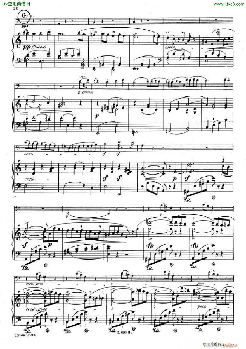 Hummel Sonata for cello and piano(����V)24