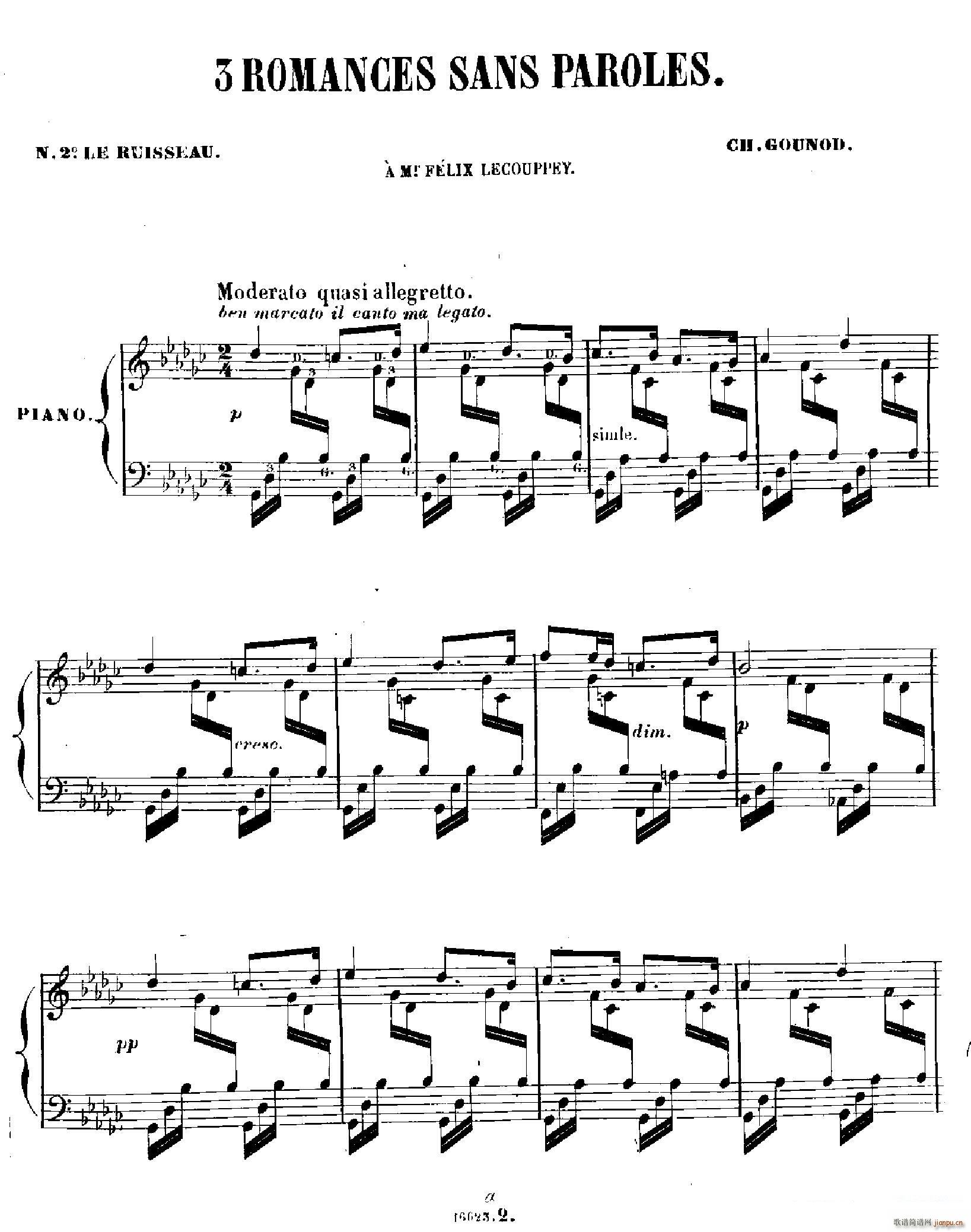 3 Romances Sans Paroles ������ 2 СϪ(����V)1