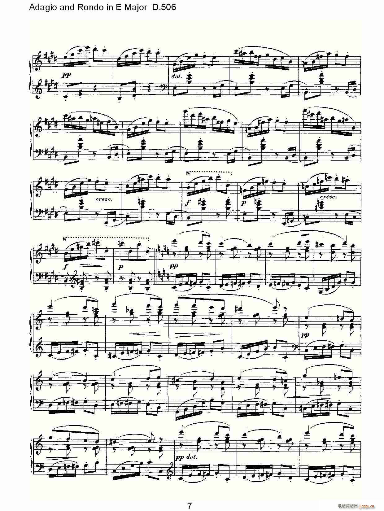 Adagio and Rondo in E Major D.506(ʮ�ּ�����)7