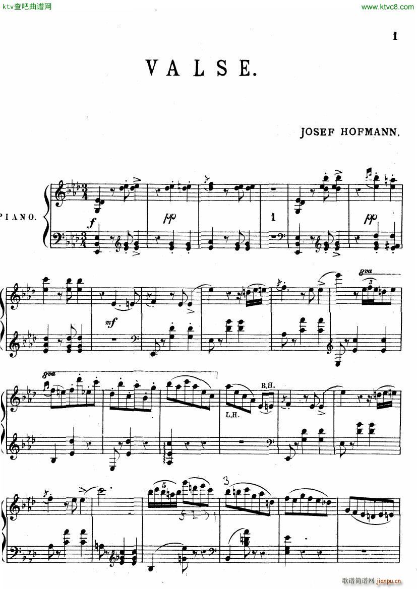 Hofmann Valse in Ab(����V)1