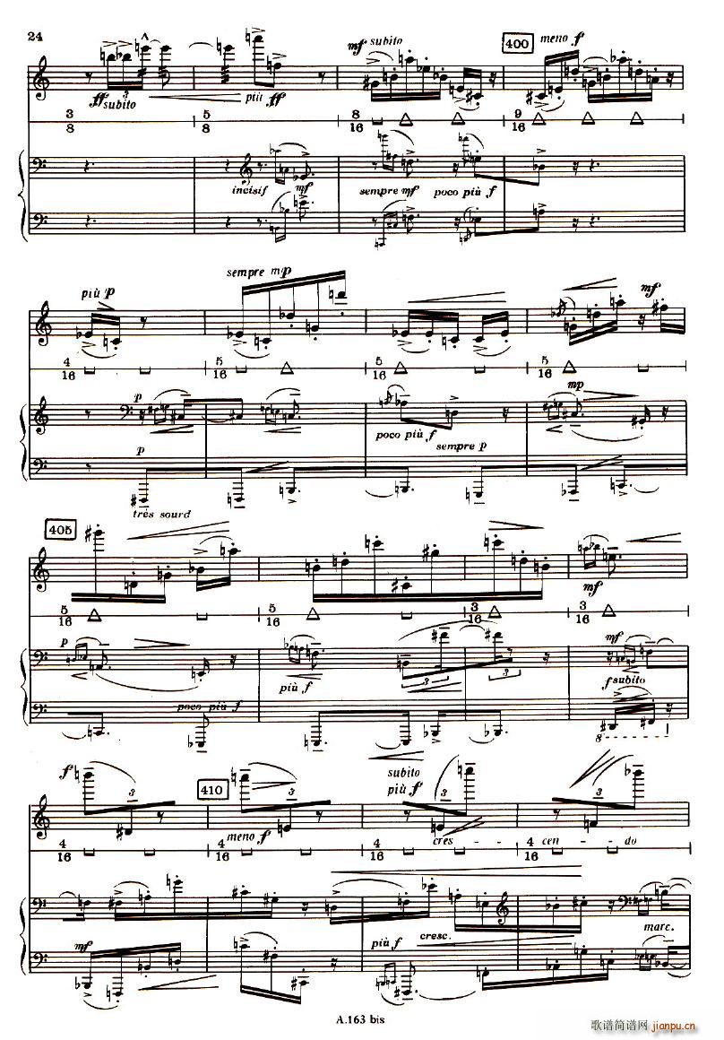 Boulez Sonatine Pour Flute Et Piano(����V)23