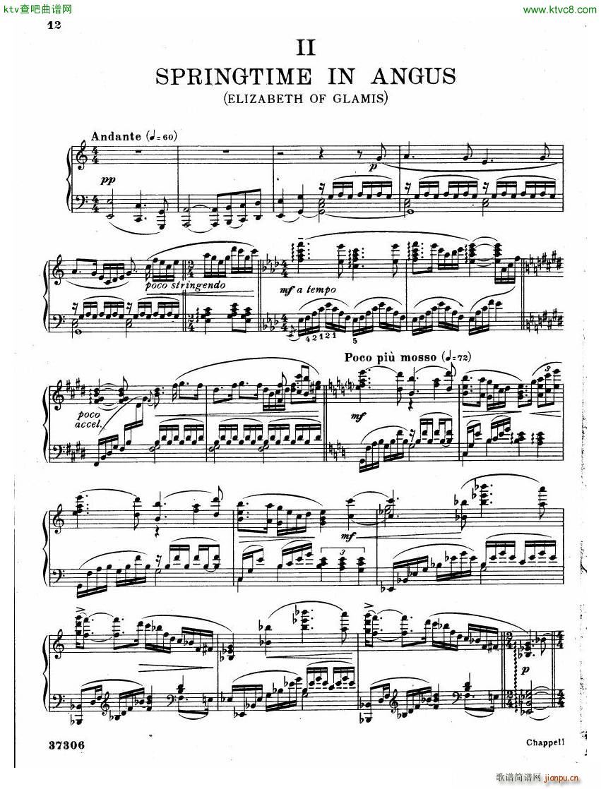 Coates The Three Elizabeths Piano Suite(����V)8