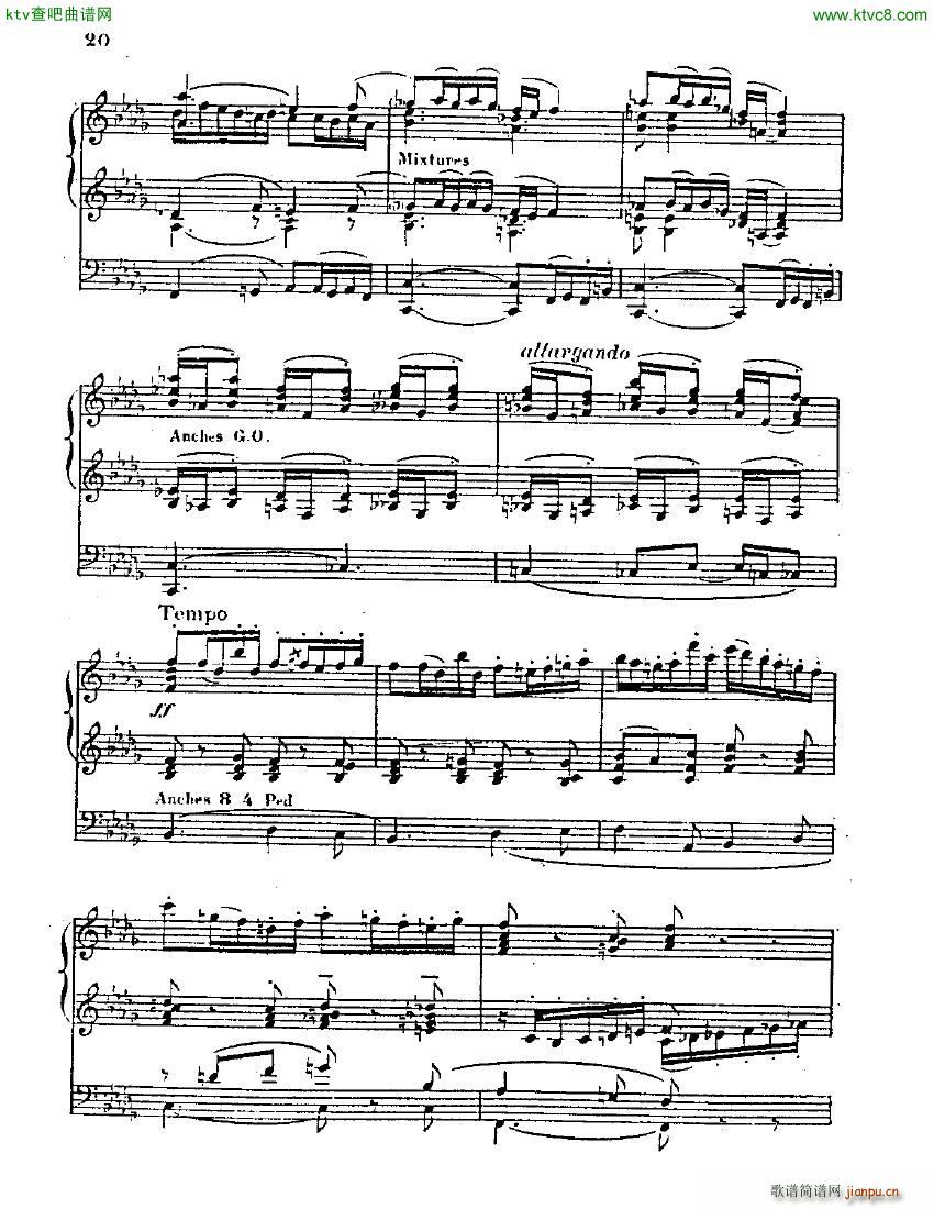 Blin Rene Symphonie mvt 1 solo organ(����V)20