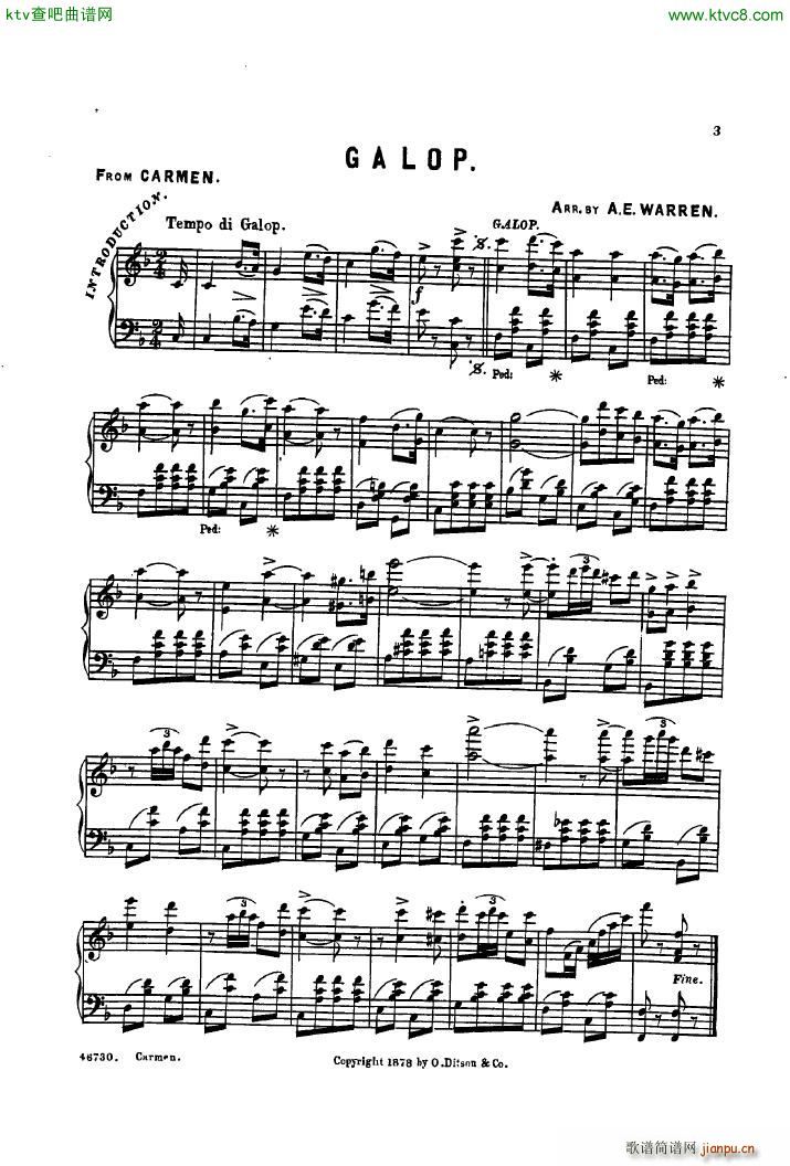 Bizet Carmen Galop arr Warren(����V)1