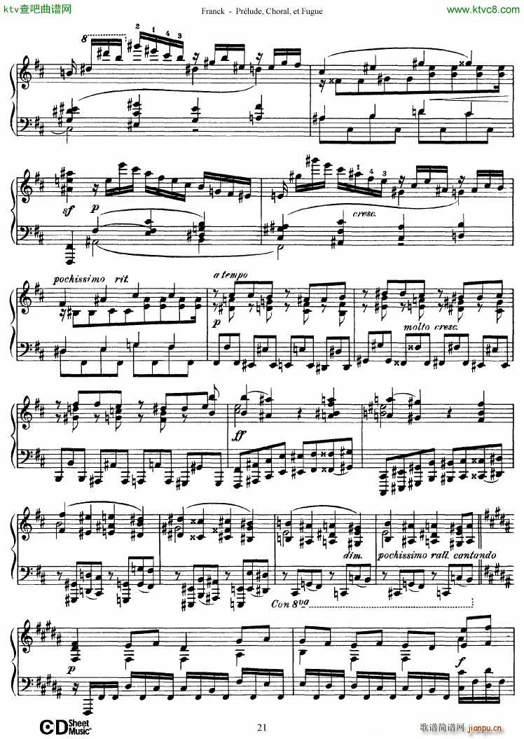 Franck Pr��lude Choral et Fugue(����V)21