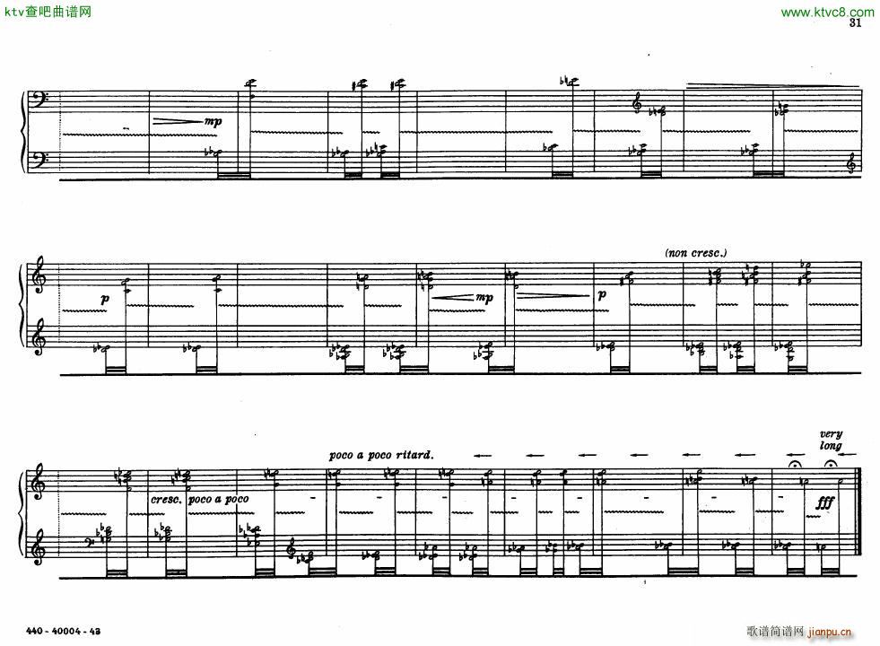 Bolcom 12 etudes for piano(����V)31