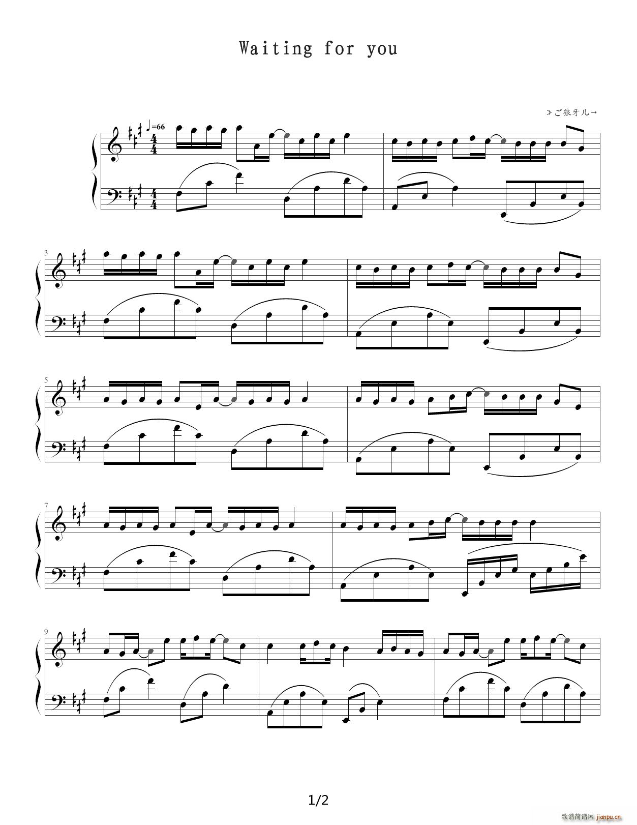 waiting for you A�{(����V)1