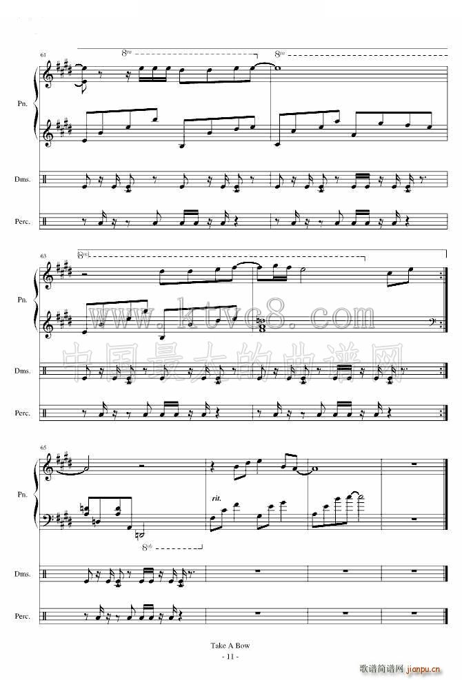 Take a Bow Piano(ʮ�ּ�����)11