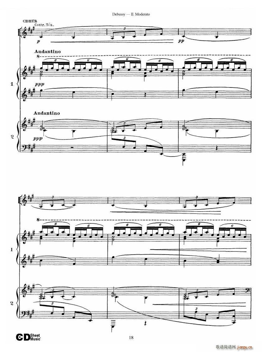 Debussy Printemps II Printemps II(ʮ�ּ�����)18