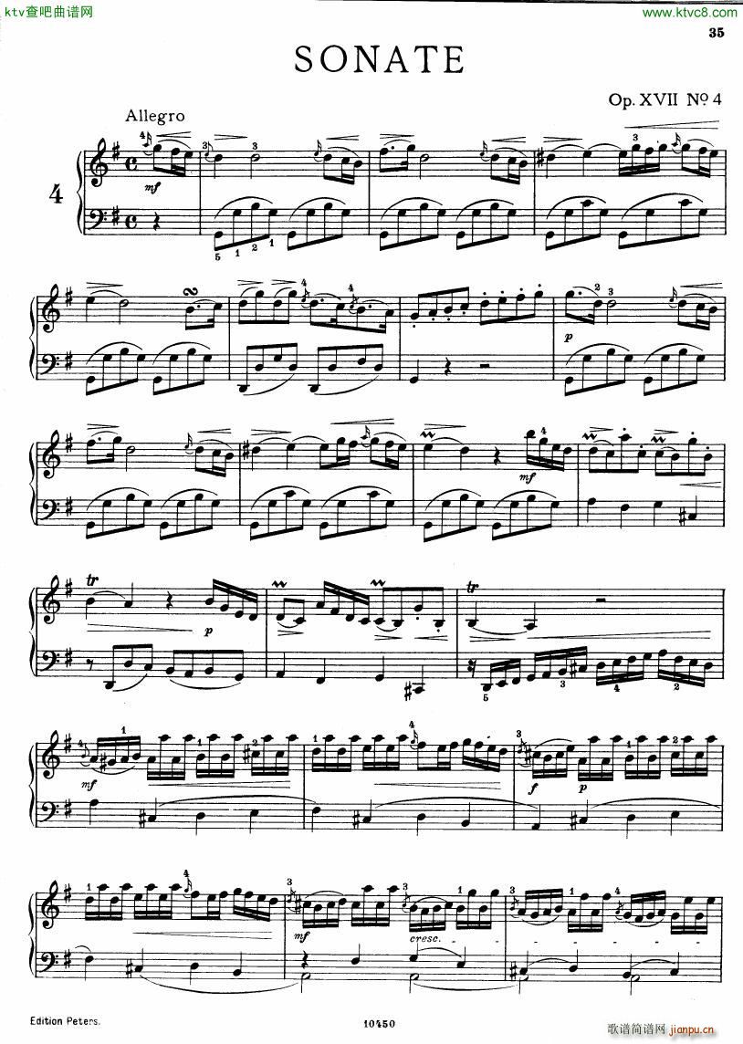 Bach JC op 17 no 4 Sonata(����V)1