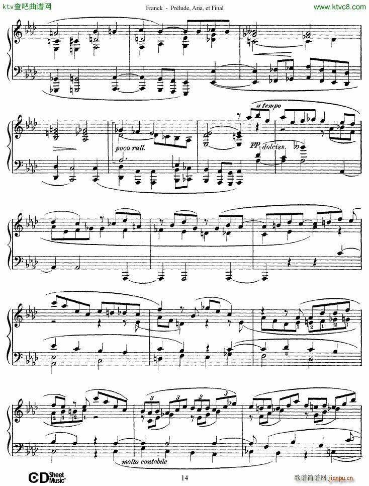Franck Pr��lude Aria et Final(����V)14