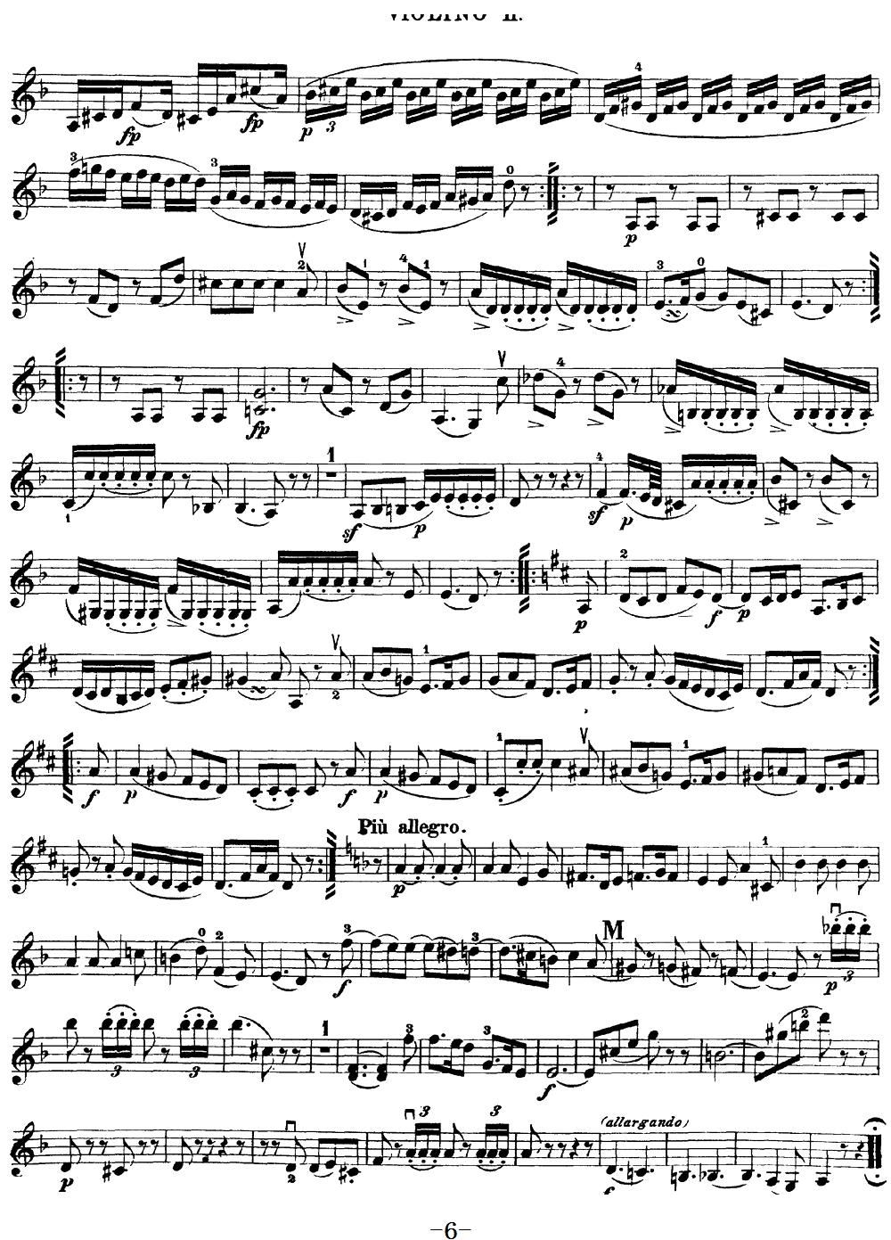 Mozart Quartet No 15 in D Minor K 421 Violin 2(ʮ�ּ�����)6
