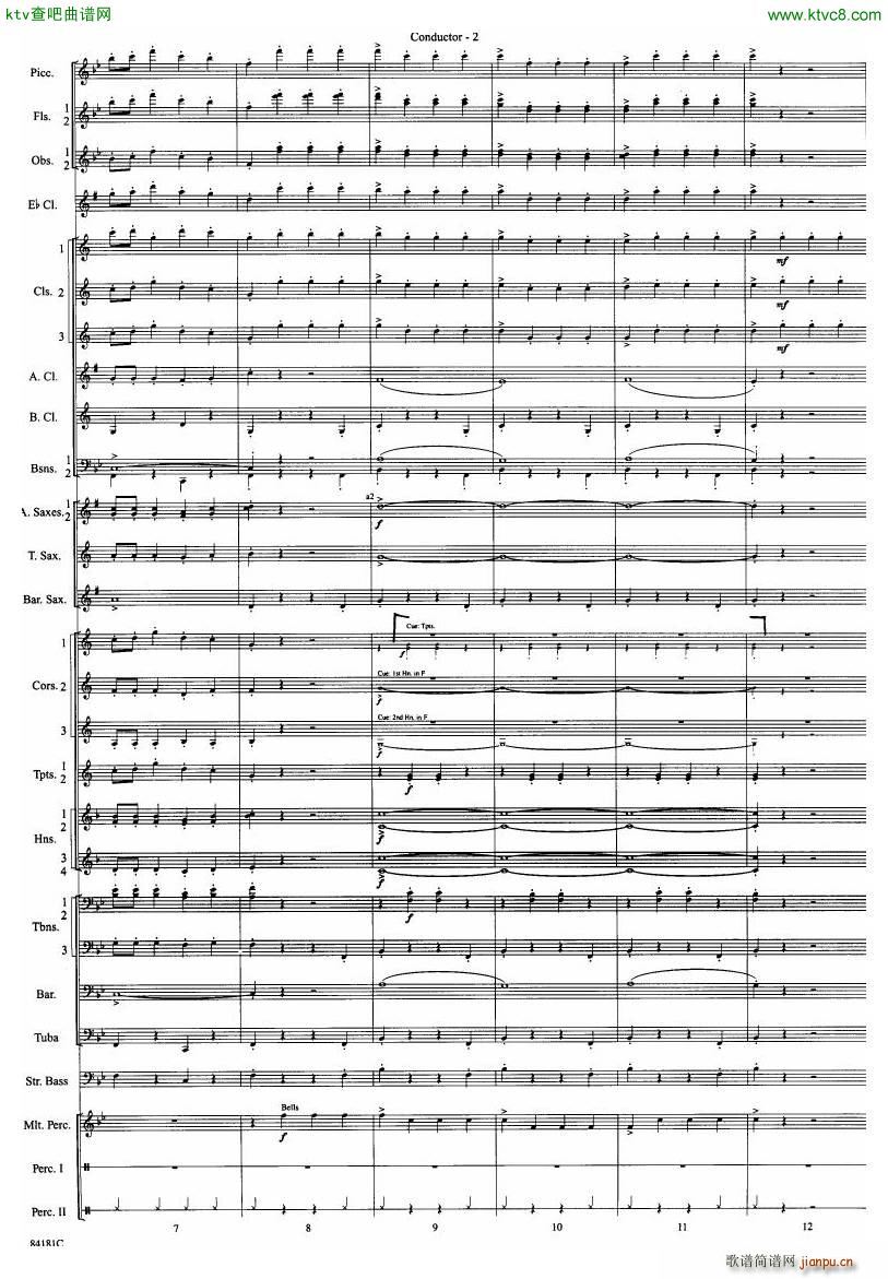 Anderson Sleigh Ride full score(����V)3