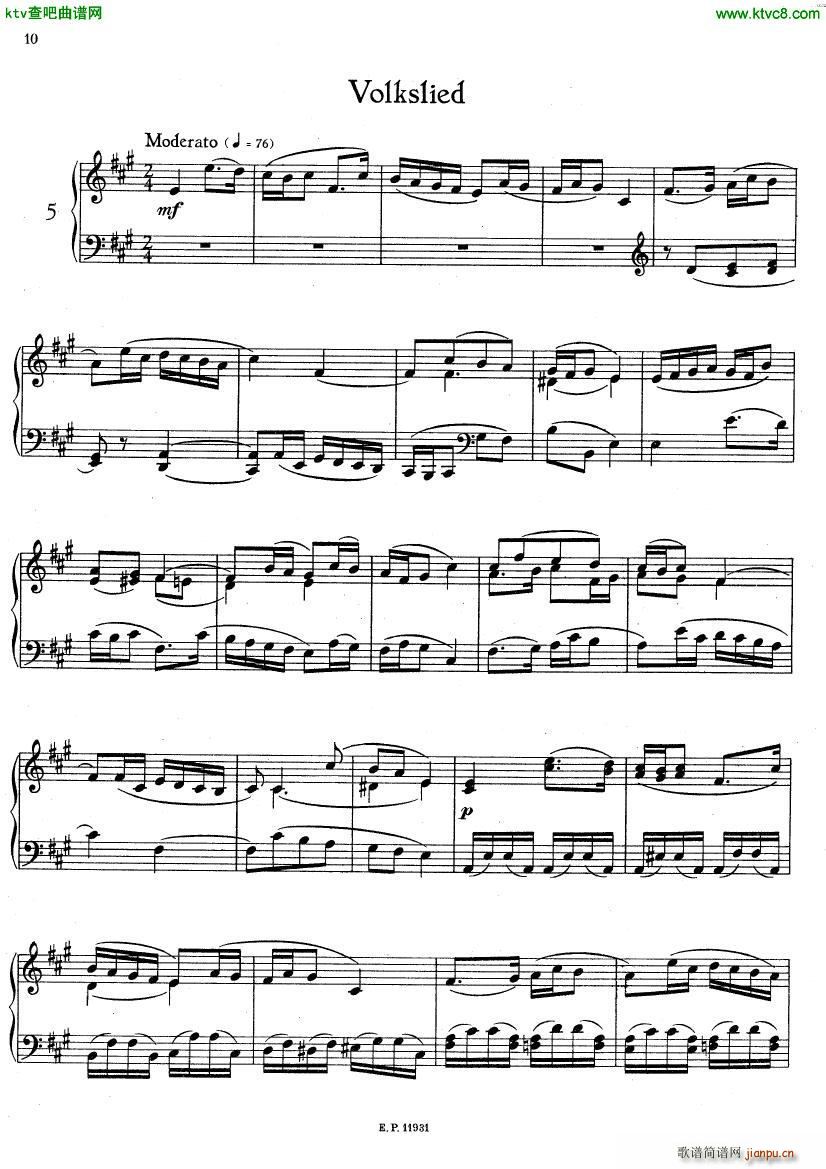 Gli��re Zw lf Kinderst��cke Op 31(����V)9